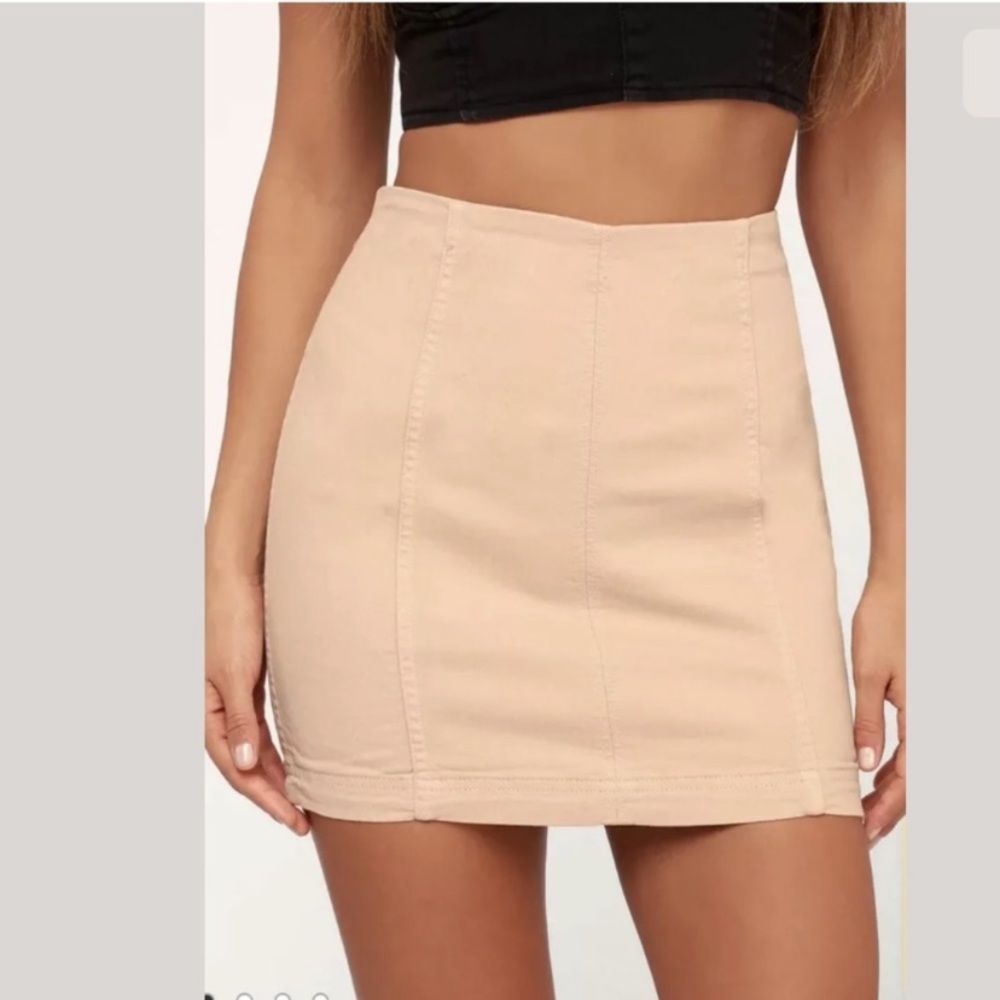 Free People Modern Femme Denim Mini Skirt Size 10 NWOT